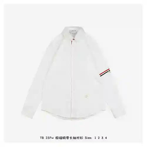 Camisa de manga larga con cinta de ancla TB 23Fw