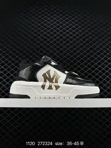 2 MLB Chunky Liner MID Producto único popular Serie de zapatos para personas mayores Suela gruesa au