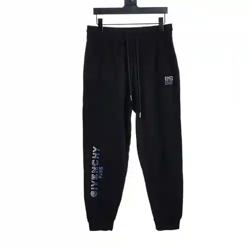 GVC pantalones deportivos con logo bordado de cuatro cuadrados en contraste