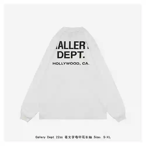 GAP 22ss letra inglesa estampada manga larga