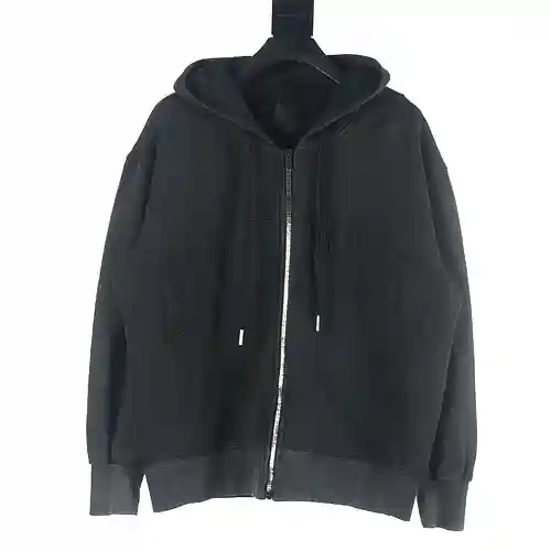 Givenchy GVC 23GW chaqueta lavada con cremallera y letras