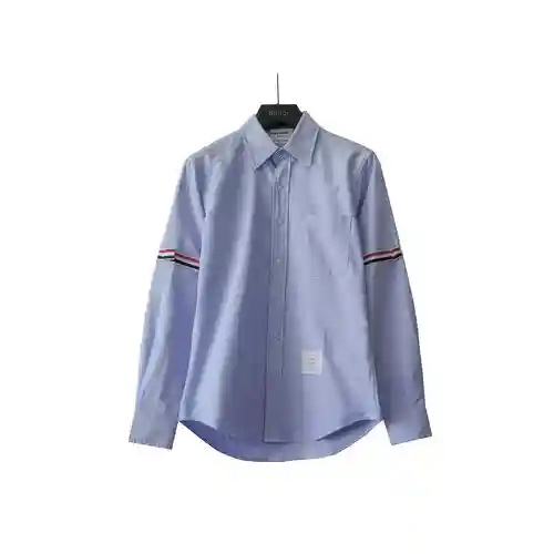 TB/Tom Brown camisa de manga larga con diseño web de una sola manga