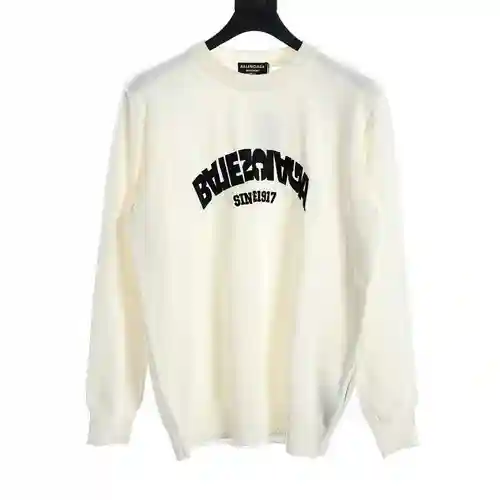 Jersey de punto con letras bordadas en el revés de BBR/Burberry