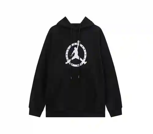 O*FF-W*HITE × Jordan sudadera con capucha de polar bordada