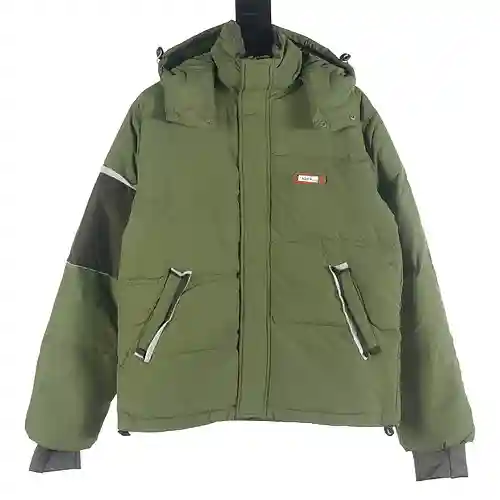 ADER*ERROR new patchwork contrasting color down jacket