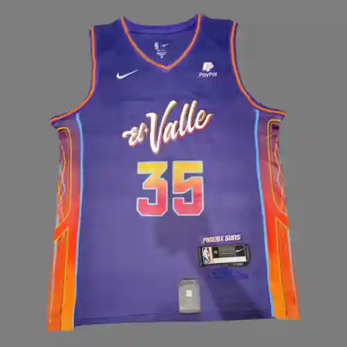 Camiseta Suns No. 35 Durant Purple 24 New Season City Edition