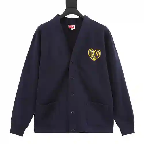 KE*NZO Kenzo KZ23FW HEARTS red heart printed sweatshirt cardigan