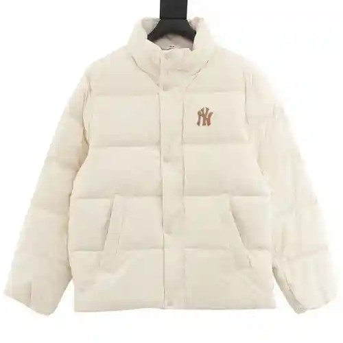 MLB 23FW NY small label appliqué embroidered down jacket