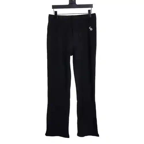 CH/Cro Heart waffle embroidered trousers