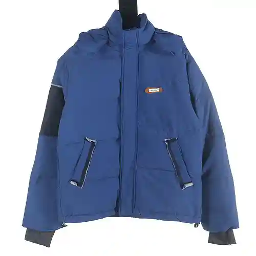 ADER*ERROR new patchwork contrasting color down jacket