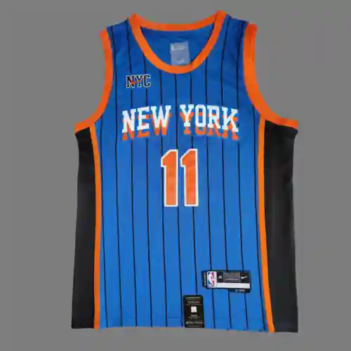 Knicks No. 11 Jalen Brunson Azul 24 Nueva temporada City Edition Jersey