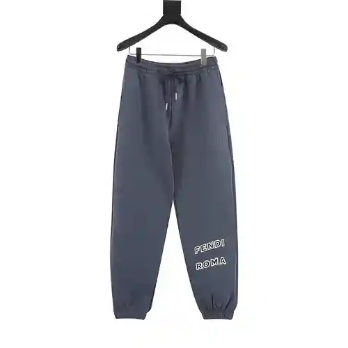 FEN*DI / Fendi Roman print logo sports casual sweatpants