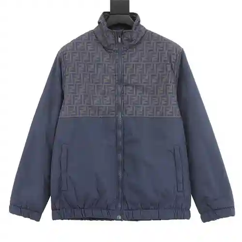 Fen*di/Fendi 23Fw double F presbyopic patchwork cotton jacket