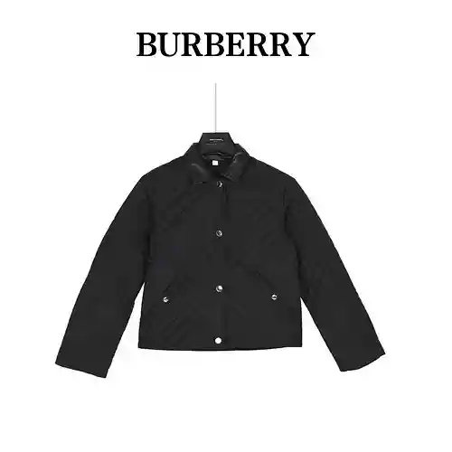 BBR/Burberry, la última chaqueta acolchada a cuadros con diamantes para mujer