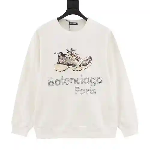 Blcg shoe print crew neck sweatshirt