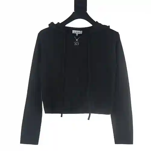 Loe*we/Luo Yiwei 23FW chaqueta de punto con cremallera en relieve