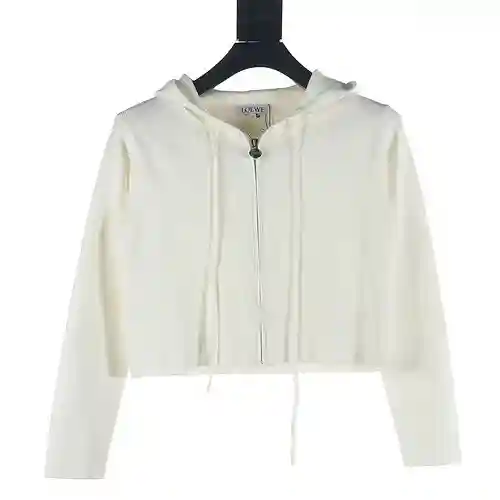 Loe*we/Luo Yiwei 23FW chaqueta de punto con cremallera en relieve