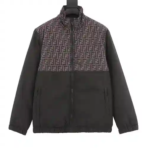 Fen*di/Fendi 23Fw double F presbyopic patchwork cotton jacket