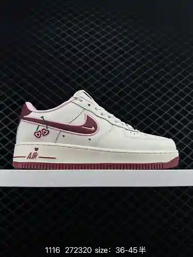 Auténticas zapatillas deportivas informales, versátiles y de caña baja Nike Air Force Low Cherry Air