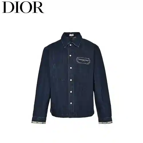 CD/Dior 23ss oil painting vase girl oil painting denim jacket