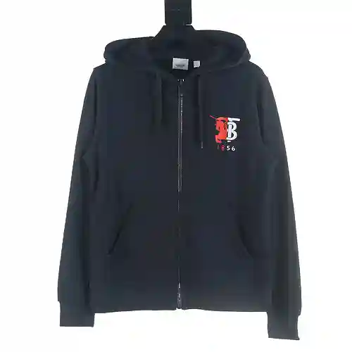 Burberry BBR 23FW embroidered zipper jacket