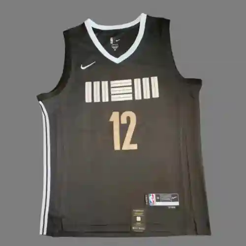 Grizzlies No. 12 Morant Black 24 Camiseta edición ciudad nueva temporada