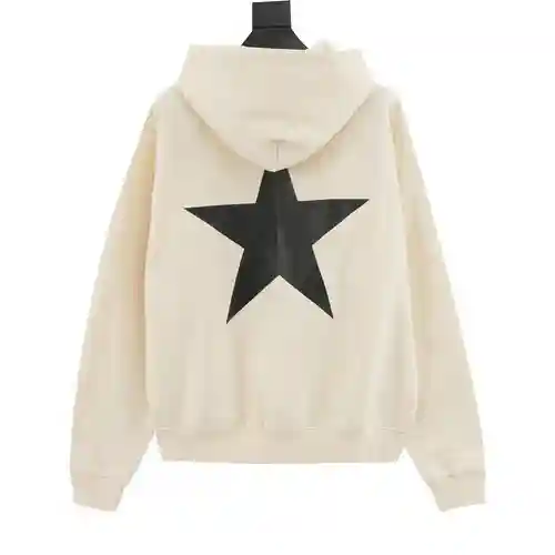 FOG FEAR OF*GOD multi-line ESSENTIALS five-pointed star print hooded sweatshirt