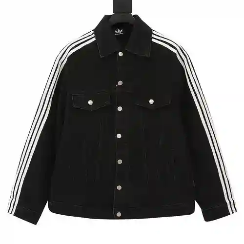 Chaqueta vaquera lavada con borde a rayas de BLCG X Adidas