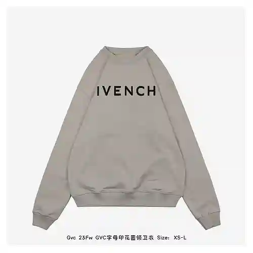 Gvc 23Fw Sudadera con cuello redondo y estampado de letras GVC