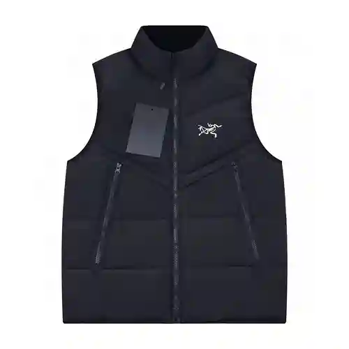 A*rc/Archaeopteryx AW23 lightweight embroidered warm down vest