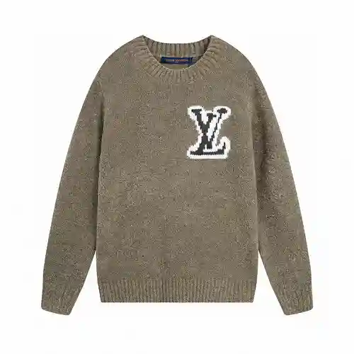 LV/Louis Vuitton 2023FW último suéter tipo jersey de jacquard con V grande