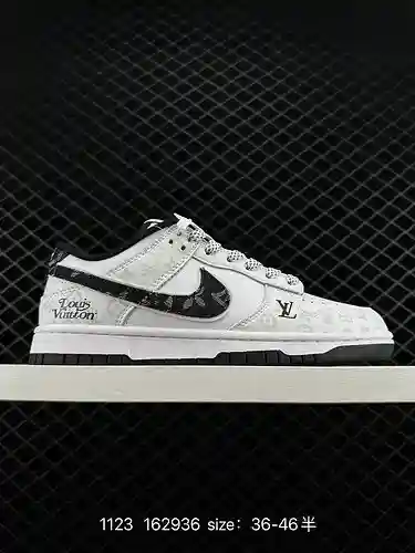8 Nike SB Dunk Low LV material de capa superior original de marca compartida, procesamiento de desti