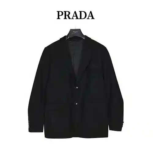 PRA*DA/Prada 23Fw traje casual de lana para hombre