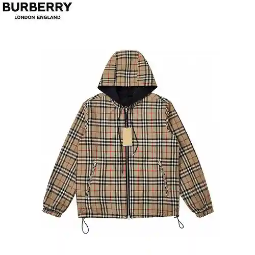 Chaqueta con capucha a cuadros BBR/Burberry 21ss