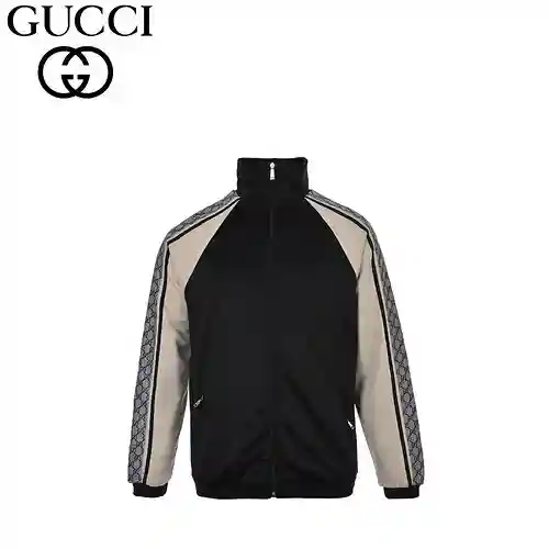 Chaqueta con logo bordado y estampado de serpiente de G*cci/Gucci