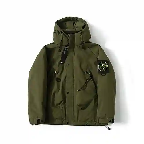 Nueva chaqueta funcional de algodón con calefacción de grafeno y velcro con logotipo de brújula cruz