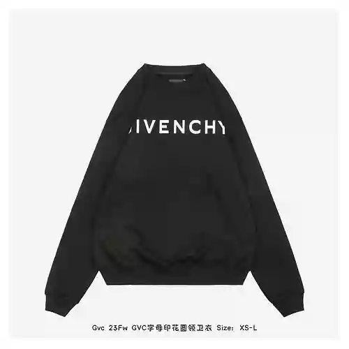 Gvc 23Fw Sudadera con cuello redondo y estampado de letras GVC