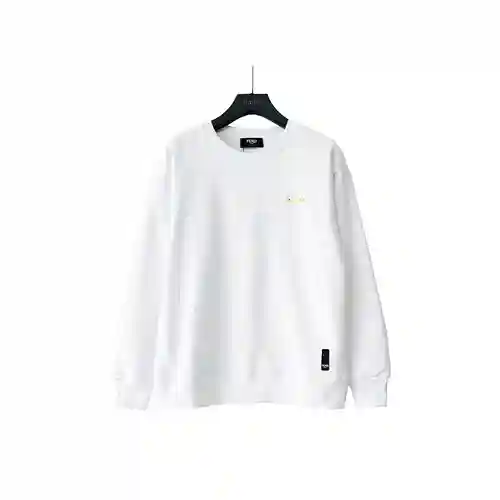 Fen*di/Fendi 23Fw sudadera con cuello redondo y ojos de monstruo bordados