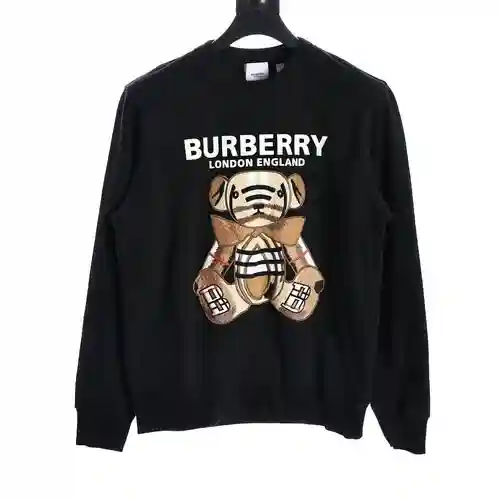 Sudadera con cuello redondo y osito bordado BBR/Burberry
