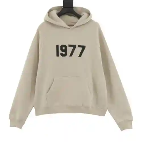 FEAR OF*GOD double line ESSENTIALS high street 1977 digital flocking hooded sweatshirt