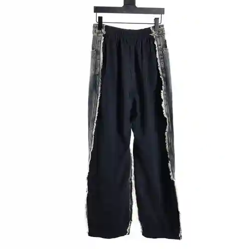 BLCG 23FW jeans desgastados con patchwork