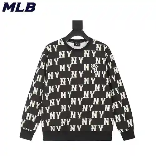 Sudadera MLB/Yankees 23FW de manga larga con logo de presbicia en toda la superficie