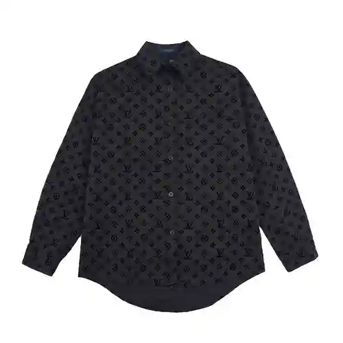 Camisa flocada con estampado integral de jacquard LV Louis Vuitton