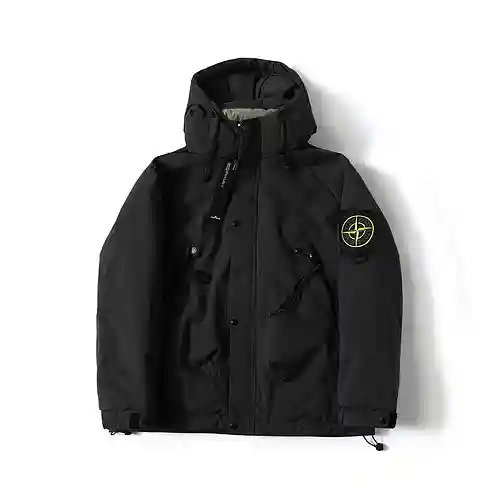 Nueva chaqueta funcional de algodón con calefacción de grafeno y velcro con logotipo de brújula cruz
