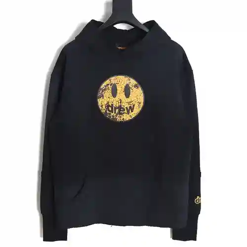 rew House Destroy sudadera con capucha y estampado de ráfagas sonrientes