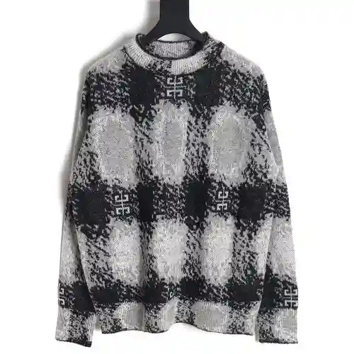Jersey de mohair a cuadros GVC Givenchy 23FW