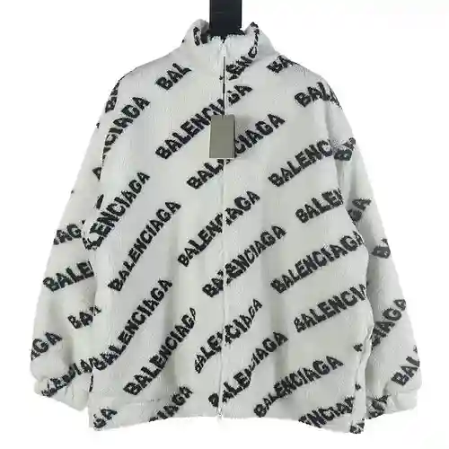 Balenciaga BLCG 23Fw chaqueta sherpa de bombardeo