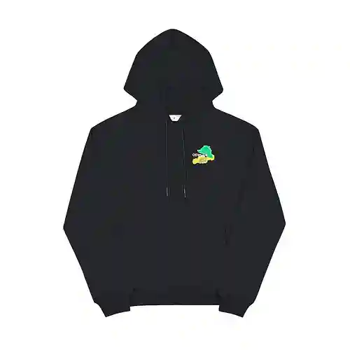 O*FF-W*HITE C/O VIRGIL ABLOH sudadera con capucha con estampado de flechas pintada a mano en acuarel