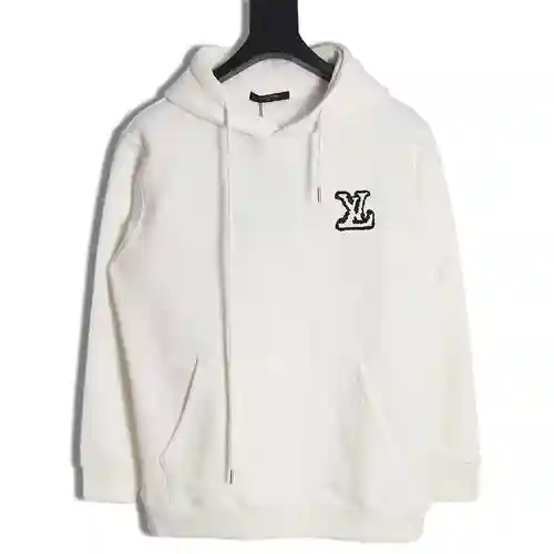 Sudadera con capucha y logo grande bordado LV Louis Vuitton 23FW