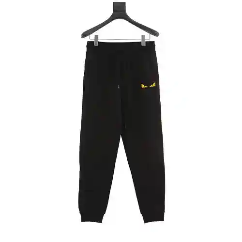 Fen*di/Fendi 22Fw pantalón de felpa con pequeño monstruo bordado cepillo de dientes